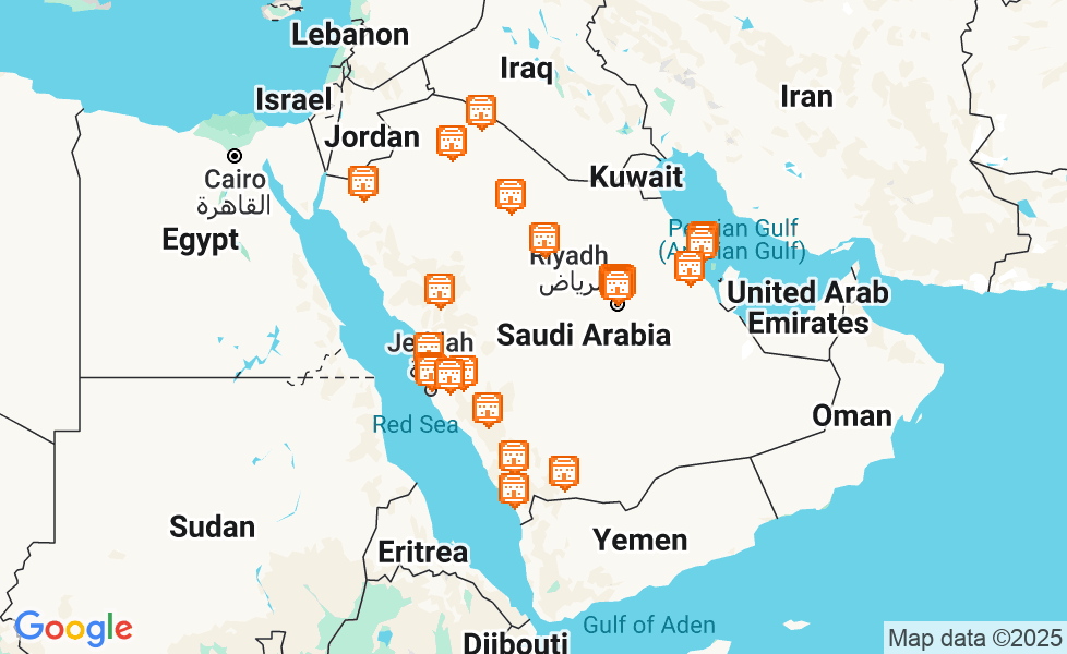 サウジアラビアの地図. マップ機能をアクティブにするには、マップをクリックして下さい。 google static map