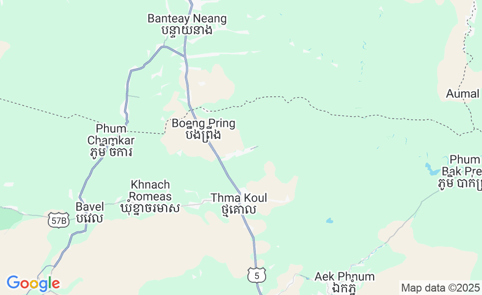 Mapa Battambang. Kliknij na mapę aby aktywować funkcje mapy! google static map