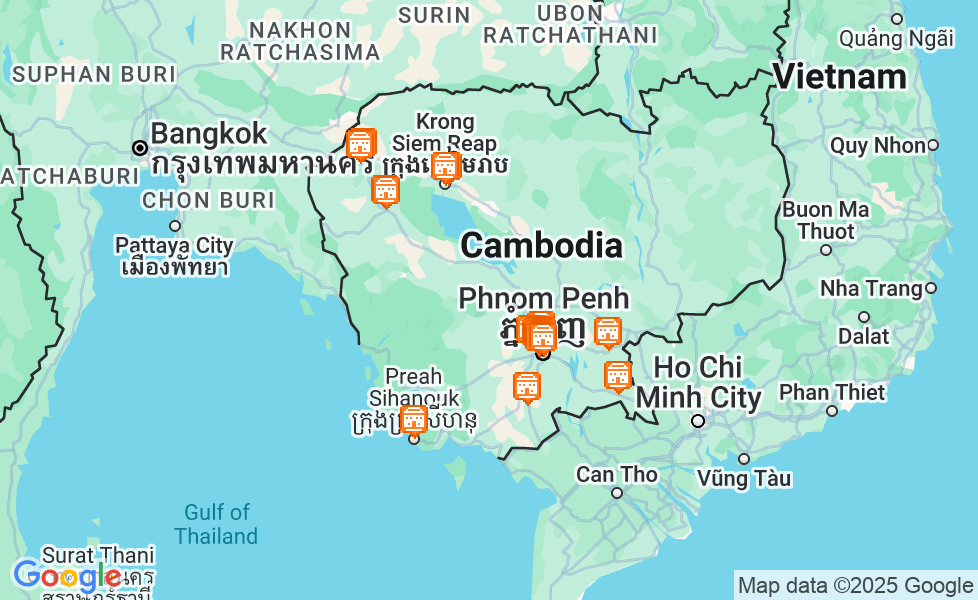 カンボジアの地図. マップ機能をアクティブにするには、マップをクリックして下さい。 google static map