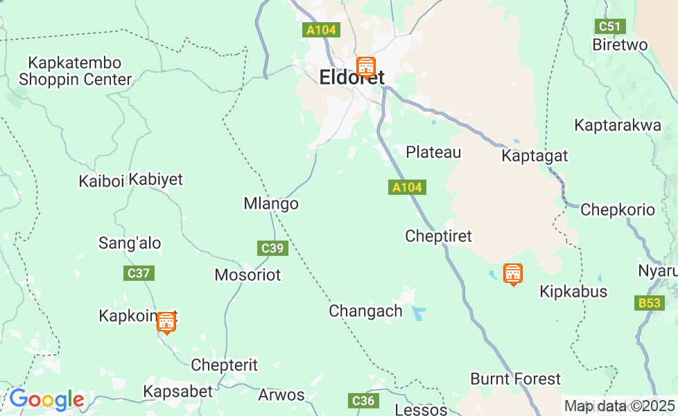 Карта Элдорет. Щелкните по карте, чтобы ее активировать! google static map