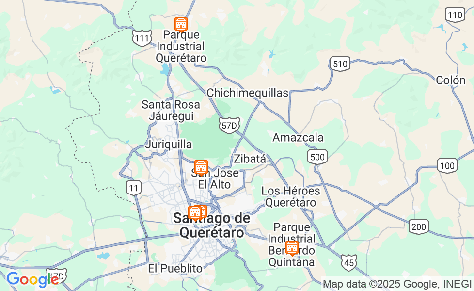 ケレタロの地図. マップ機能をアクティブにするには、マップをクリックして下さい。 google static map
