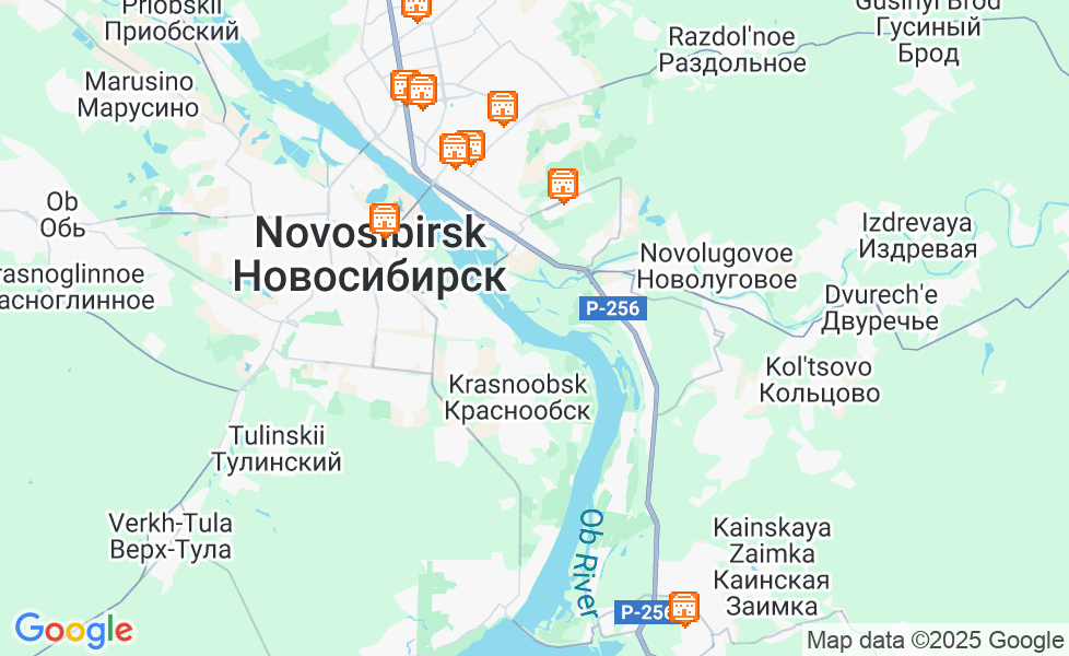 Карта Новосибирск. Щелкните по карте, чтобы ее активировать! google static map