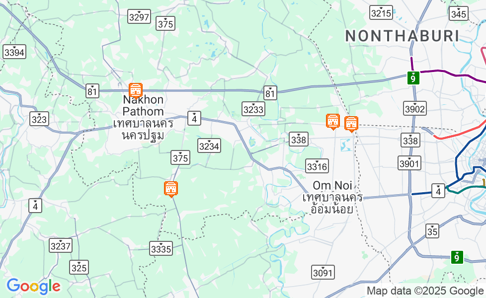 ナコーンパトムの地図. マップ機能をアクティブにするには、マップをクリックして下さい。 google static map