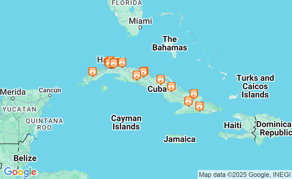 キューバの地図. マップ機能をアクティブにするには、マップをクリックして下さい。 google static map