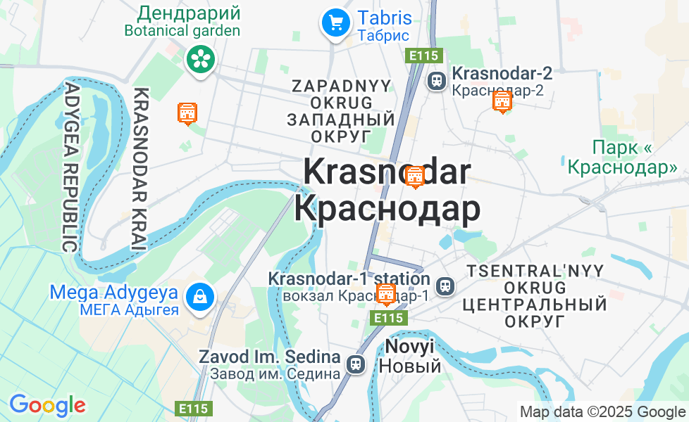Harta Krasnodar. Dă click pe hartă pentru a activa funcțiile hărții! google static map