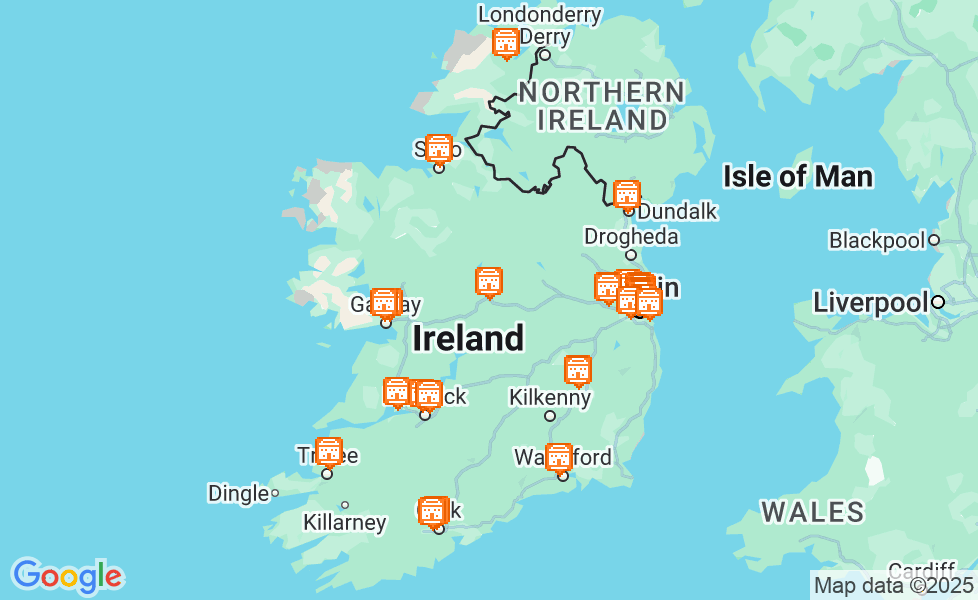 Harta Irlanda. Dă click pe hartă pentru a activa funcțiile hărții! google static map