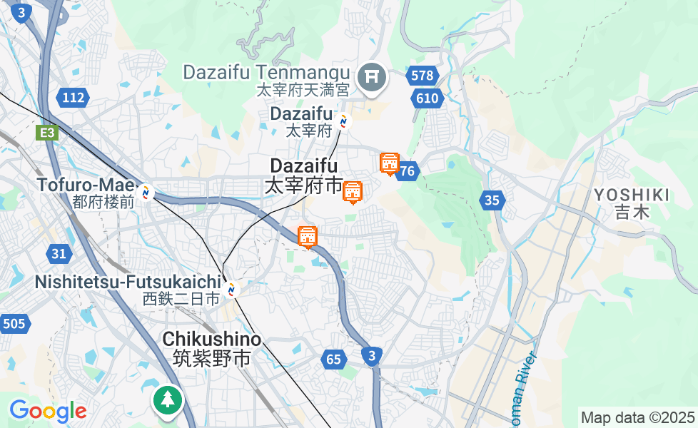 Карта Дадзайфу. Щелкните по карте, чтобы ее активировать! google static map
