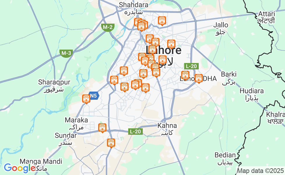 Mapa Lahaur. Kliknij na mapę aby aktywować funkcje mapy! google static map