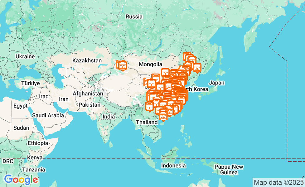 中国の地図. マップ機能をアクティブにするには、マップをクリックして下さい。 google static map