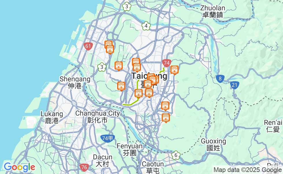 台中市の地図. マップ機能をアクティブにするには、マップをクリックして下さい。 google static map