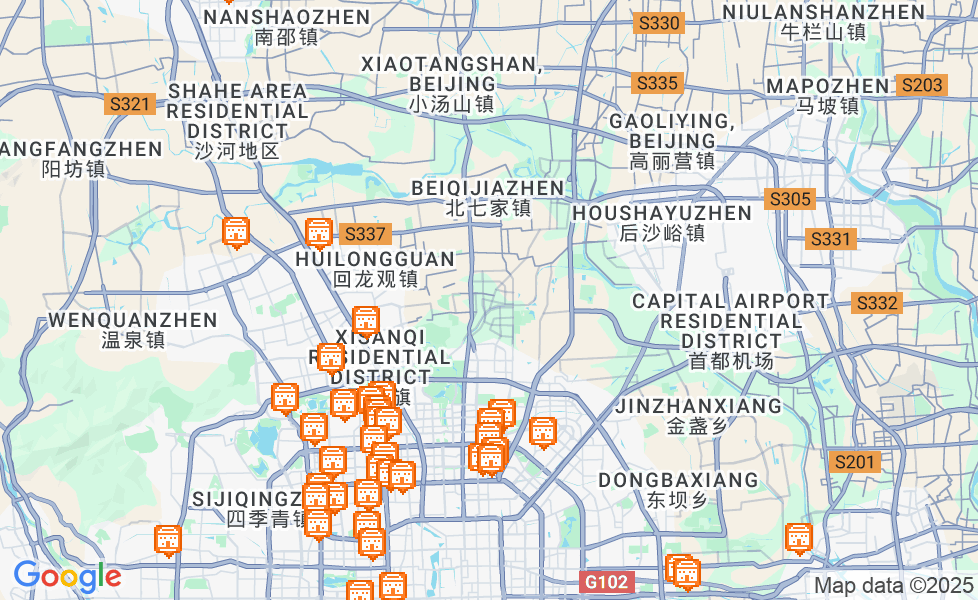 Mappa di Pechino. Cliccare sulla mappa per attivarne le funzioni google static map