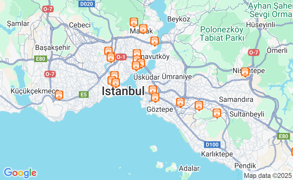 イスタンブールの地図. マップ機能をアクティブにするには、マップをクリックして下さい。 google static map