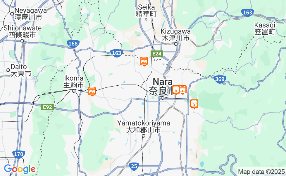 Mapa Nara. Kliknij na mapę aby aktywować funkcje mapy! google static map