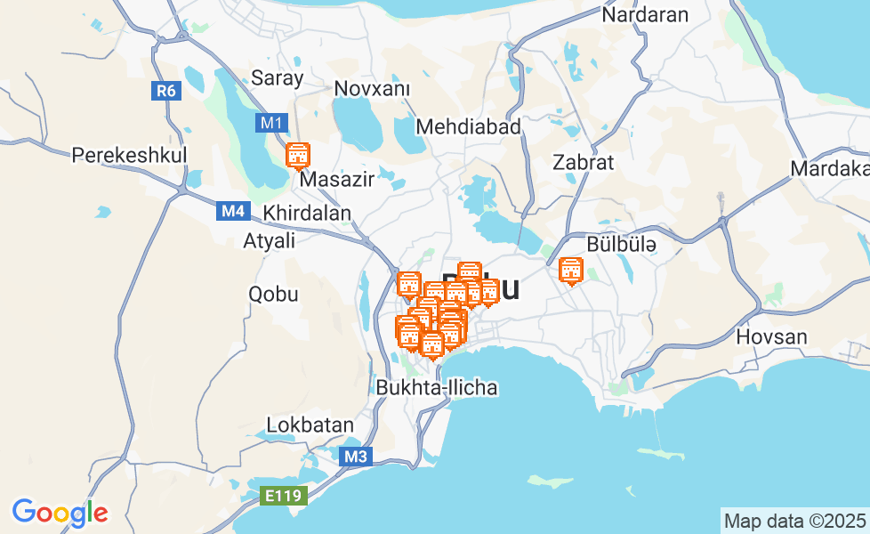 Mapa Baku. Kliknij na mapę aby aktywować funkcje mapy! google static map