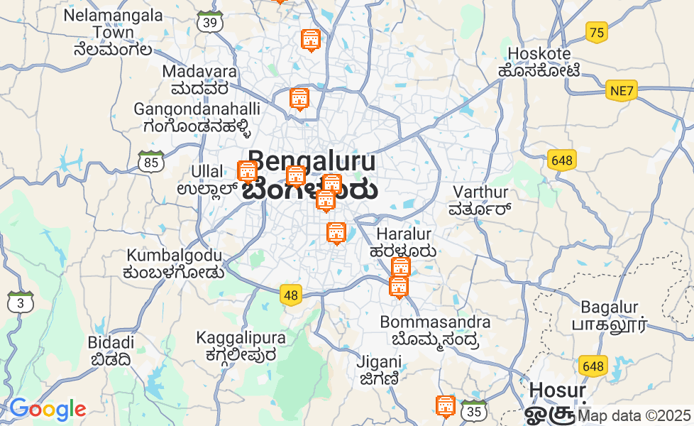 Mapa Bengaluru. Kliknij na mapę aby aktywować funkcje mapy! google static map
