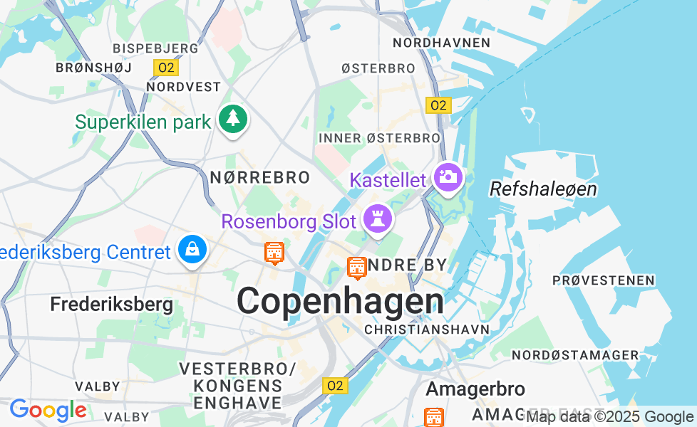 Mapa Kopenhaga. Kliknij na mapę aby aktywować funkcje mapy! google static map