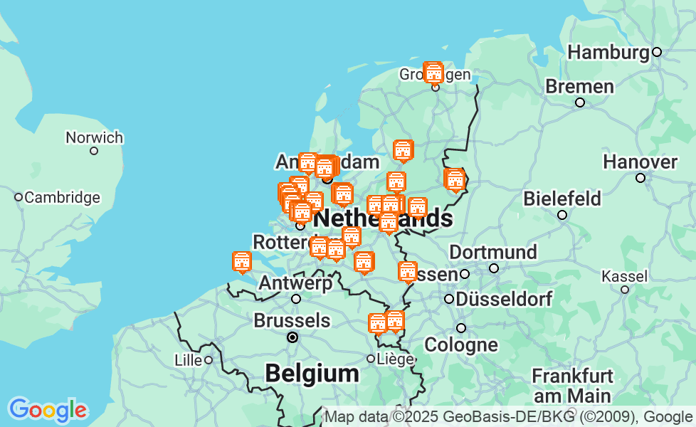 Mapa Holandia. Kliknij na mapę aby aktywować funkcje mapy! google static map