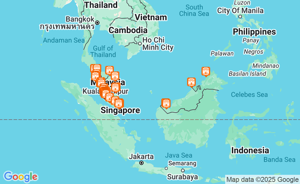 Mapa Malezja. Kliknij na mapę aby aktywować funkcje mapy! google static map