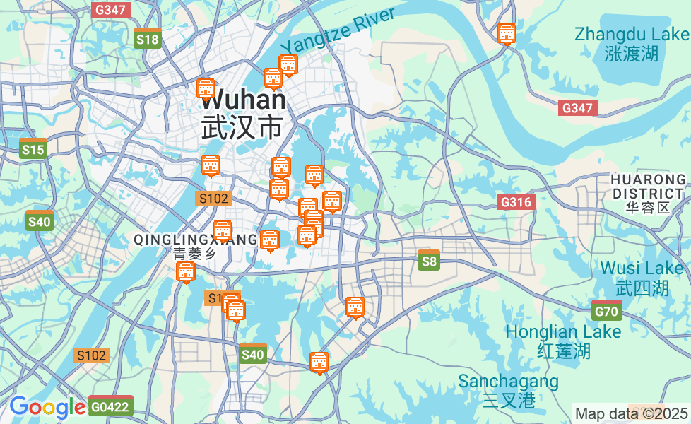 武漢市の地図. マップ機能をアクティブにするには、マップをクリックして下さい。 google static map