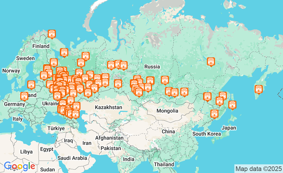 Карта Россия. Щелкните по карте, чтобы ее активировать! google static map