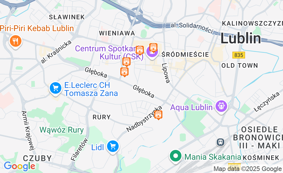 ルブリンの地図. マップ機能をアクティブにするには、マップをクリックして下さい。 google static map