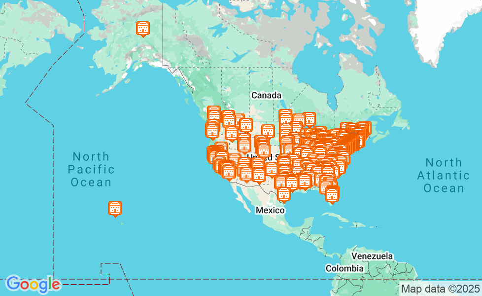 Карта США. Щелкните по карте, чтобы ее активировать! google static map