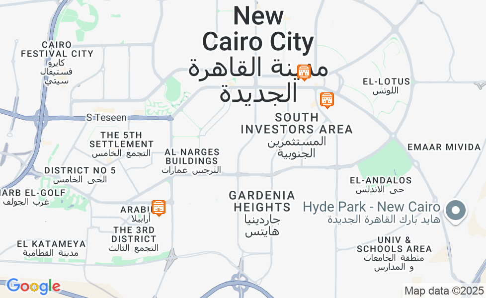 Mapa Al-Qāhera el-Gedīda. Kliknij na mapę aby aktywować funkcje mapy! google static map