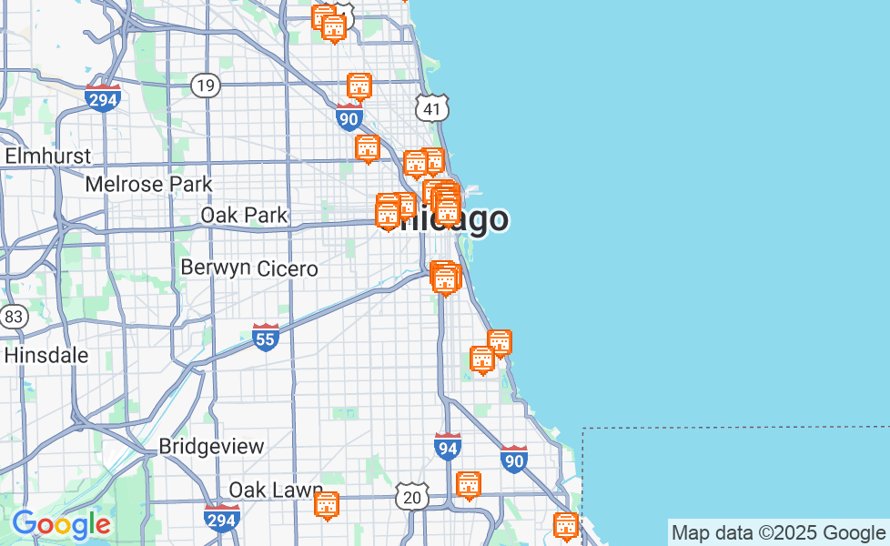 Harta Chicago. Dă click pe hartă pentru a activa funcțiile hărții! google static map