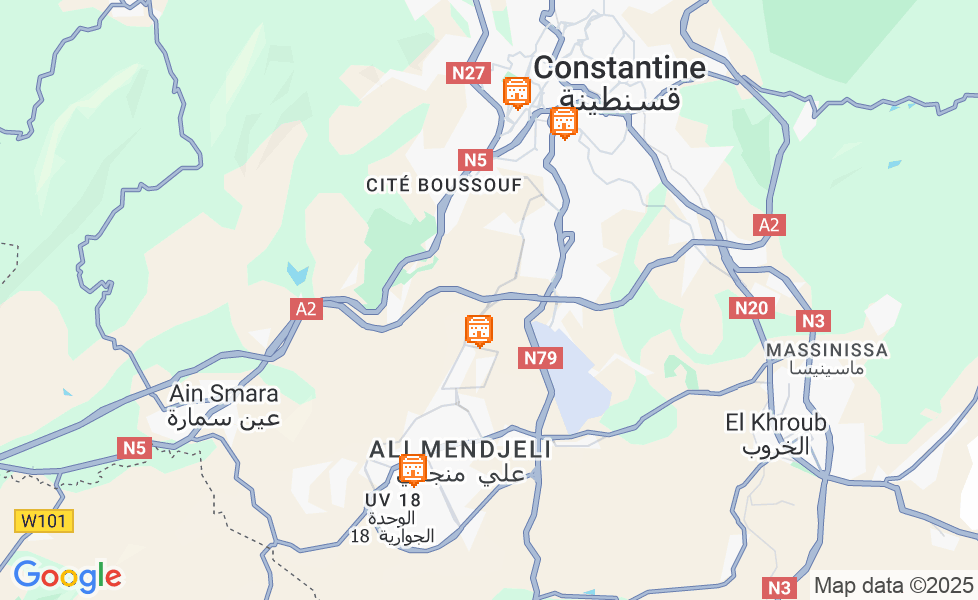 コンスタンティーヌの地図. マップ機能をアクティブにするには、マップをクリックして下さい。 google static map