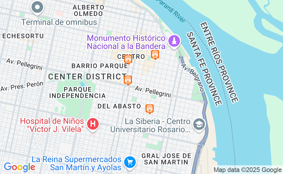 Mapa Rosario. Kliknij na mapę aby aktywować funkcje mapy! google static map