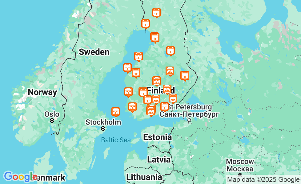 Mapa Finlandia. Kliknij na mapę aby aktywować funkcje mapy! google static map