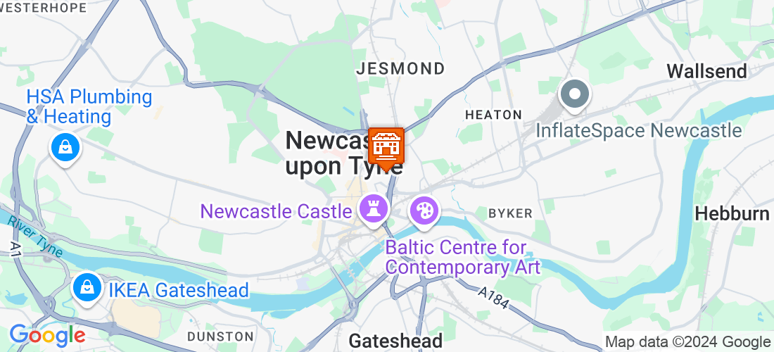 mapa de la universidad de newcastle