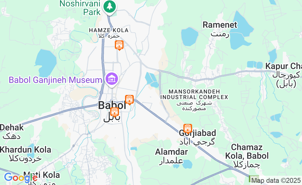 Mapa Babol. Kliknij na mapę aby aktywować funkcje mapy! google static map