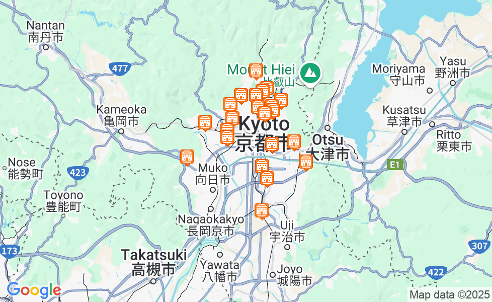 Harta Kyoto. Dă click pe hartă pentru a activa funcțiile hărții! google static map