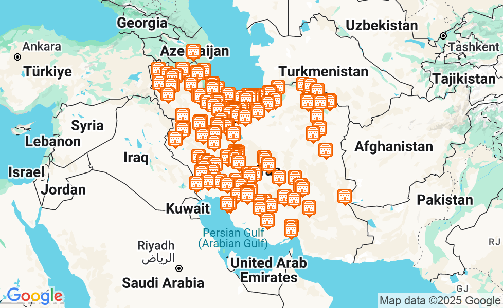 イランの地図. マップ機能をアクティブにするには、マップをクリックして下さい。 google static map