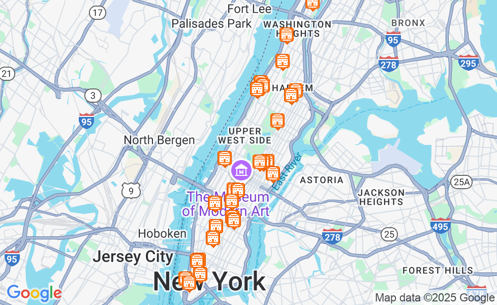 Mappa di New York. Cliccare sulla mappa per attivarne le funzioni google static map